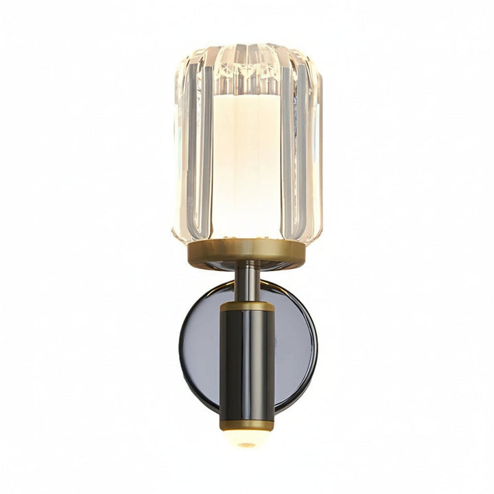 LED Wall Sconce Light – Modern Clear Acrylic Crystal Aluminum (22x15cm / 8.7x5.9in) | Kalsten