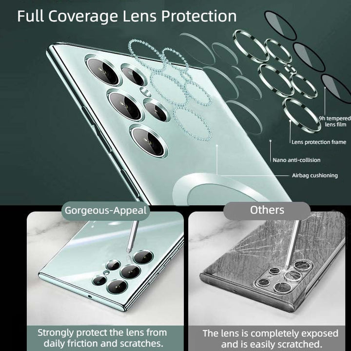 Kalsten | Transparent Luxury Coating Magnetic Cover for Samsung