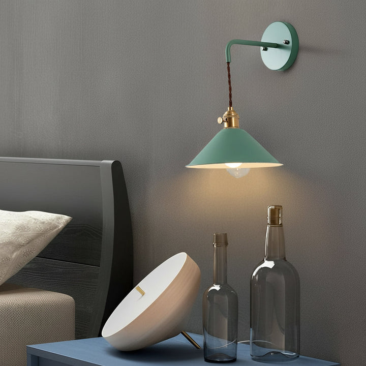 LED Wall Sconce – Nordic Funnel Aluminum Black White Gold (Integrated LED & 10-25cm) | Kalsten