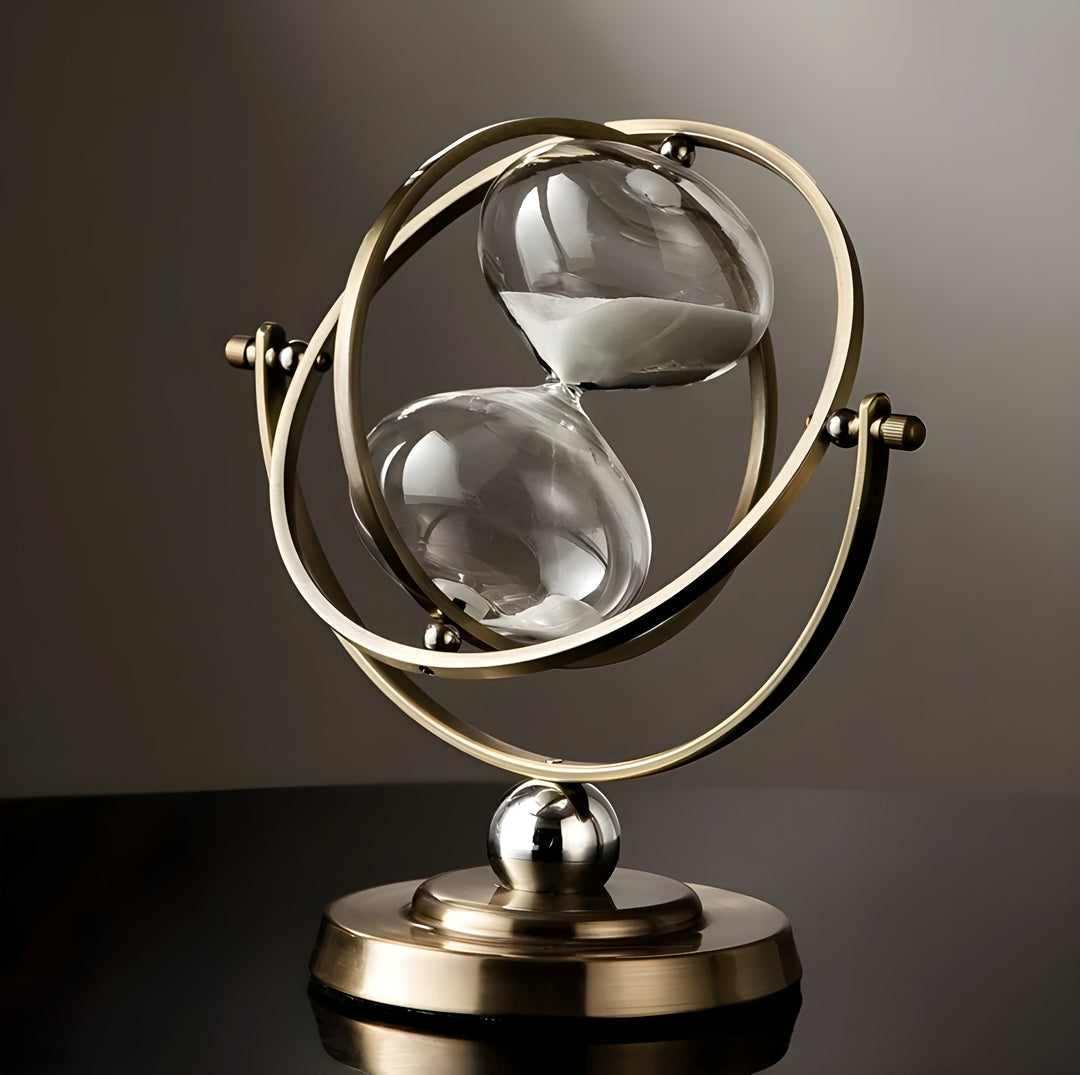 Kalsten | GracefulTime Clock – Luxury Hourglass with Elegant Gold Frame & Timeless Design