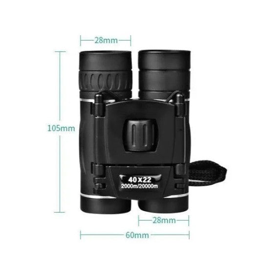 Military-Style HD 40×22 Binoculars