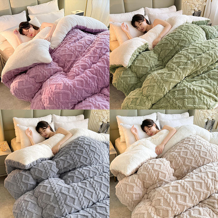 SereneSleep Winter Duvet Cover - Luxury Cashmere Fleece Duvet for Ultimate Winter Comfort Kalsten