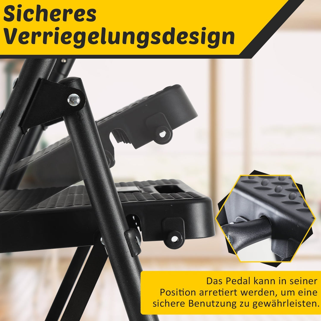 Folding Ladder 4 Steps/5 Steps with Removable Armrests | Kalsten