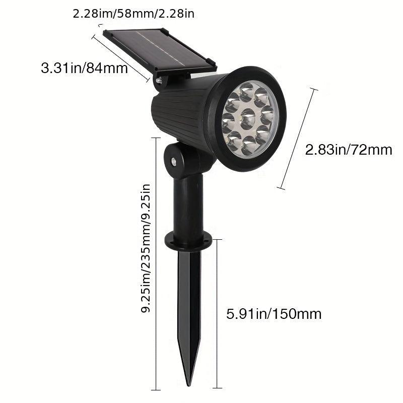 SolarLuxe Spotlight - Sustainable 9LED Garden Lighting | Kalsten