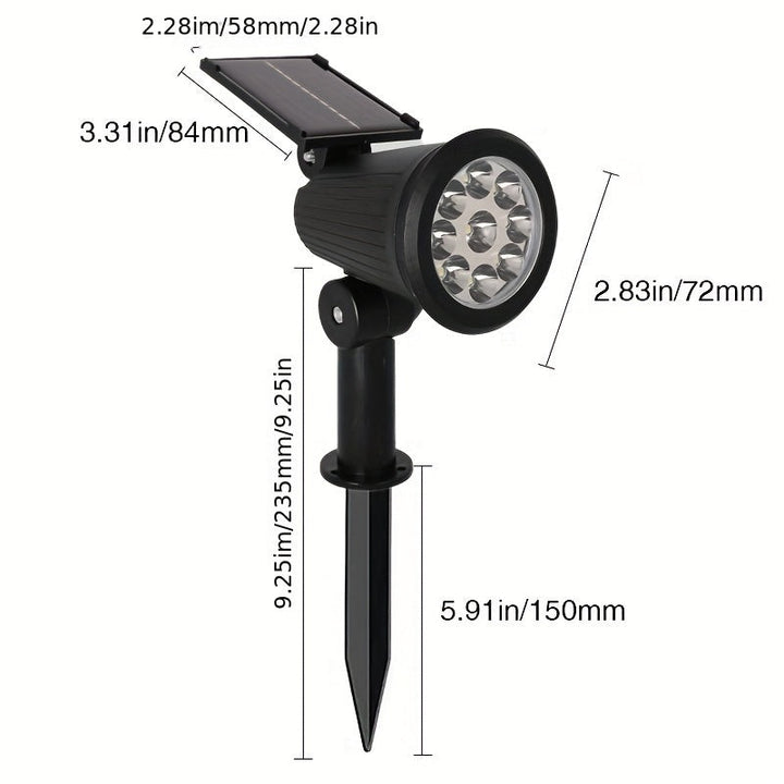 SolarLuxe Spotlight - Sustainable 9LED Garden Lighting | Kalsten