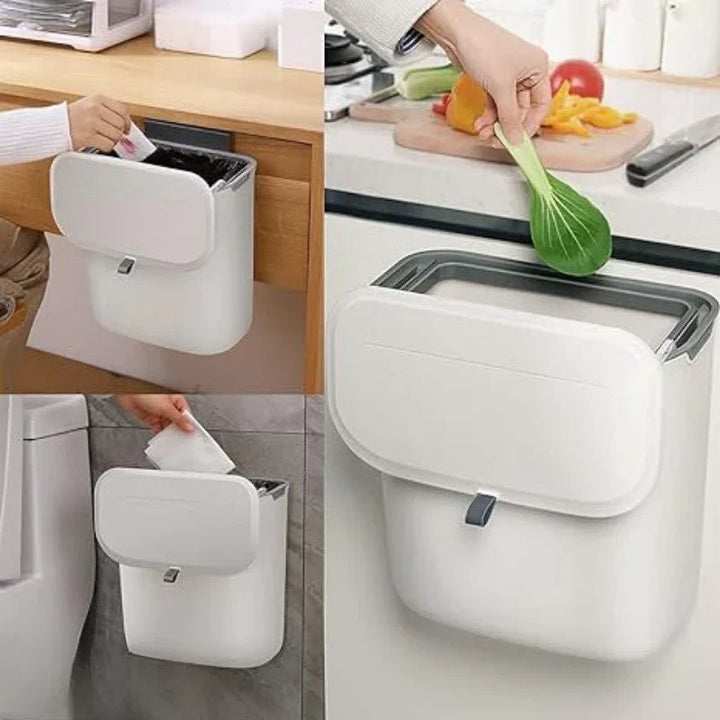 Wall-Mounted Kitchen Trash Can – Swivel Design