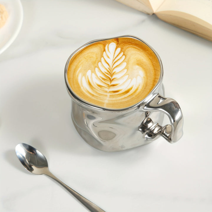 CreArt Mug – Handmade Ceramic Coffee Mug with Unique Crumpled Design | Kalsten