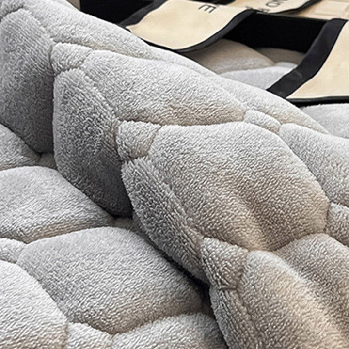 Soft Square-Textured Bedspread