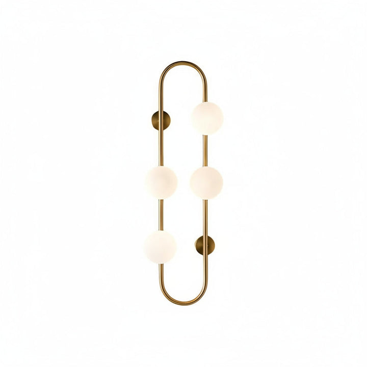 LED Wall Sconce Light – Modern 4-Ball Glass Bubble Postmodern (62x24cm / 24.4x9.4in) | Kalsten