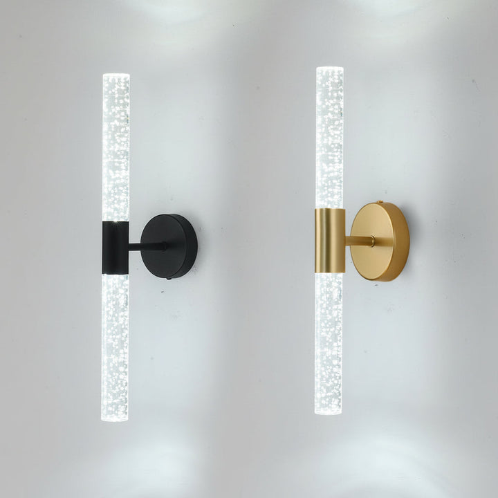 Cylinder Wall Sconce Tube Iron Acrylic LED 50cm / 20in Modern Vanity Light | Kalsten
