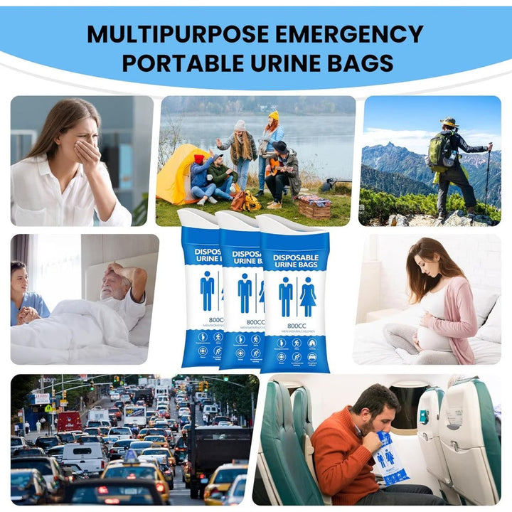Disposable Urine Bag 800 ml for Car & Travel | Kalsten
