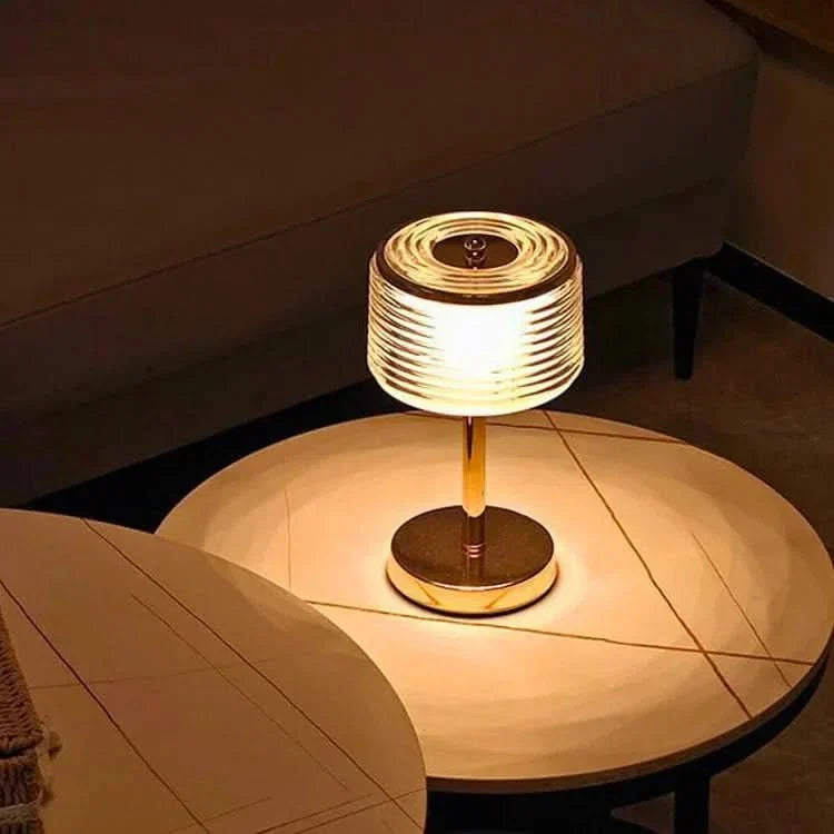 LED Ring Table Lamp with Multi-Layer Shade | Kalsten