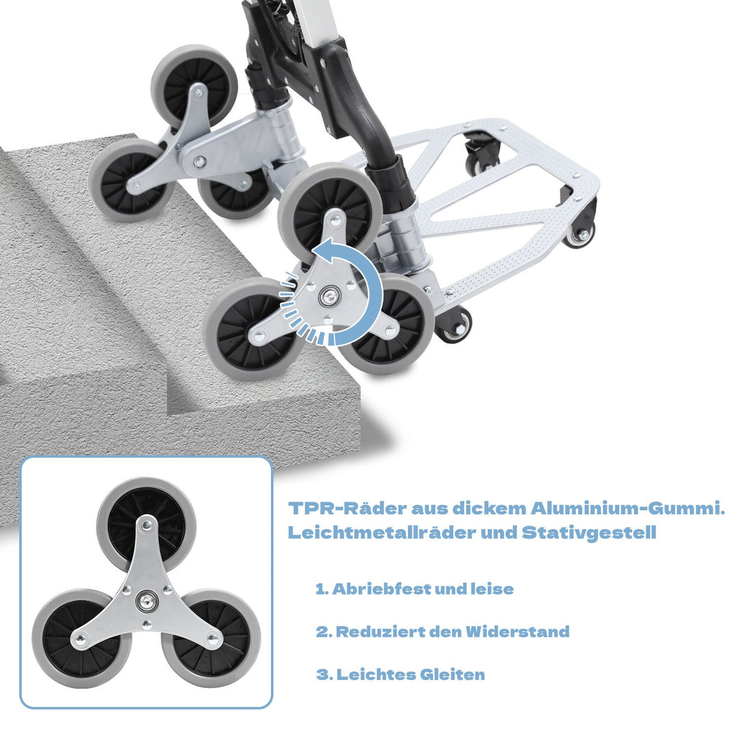 Stair Climber Trolley Foldable Stair Hand Truck up to 75kg | Kalsten