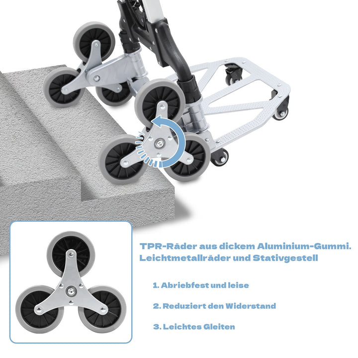 Stair Climber Trolley Foldable Stair Hand Truck up to 75kg | Kalsten