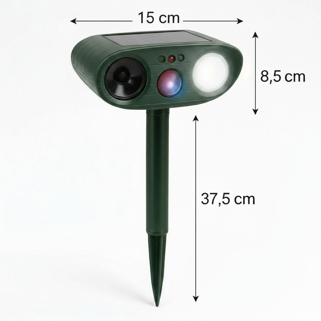 Kalsten | Solar-Powered Ultrasonic Deer Repeller - Effective Deer Deterrent for Gardens & Yards in 48 Hours