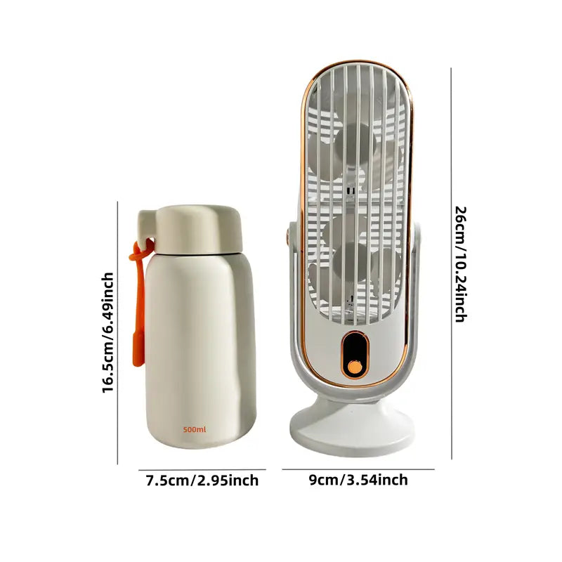 Portable Mini Air Conditioner with USB Charging – 5 Speeds & 720° Rotation | Kalsten