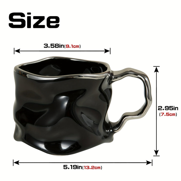 CreArt Mug – Handmade Ceramic Coffee Mug with Unique Crumpled Design | Kalsten