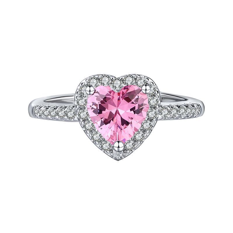 Kalsten | Diamond Love Peach Heart Ring