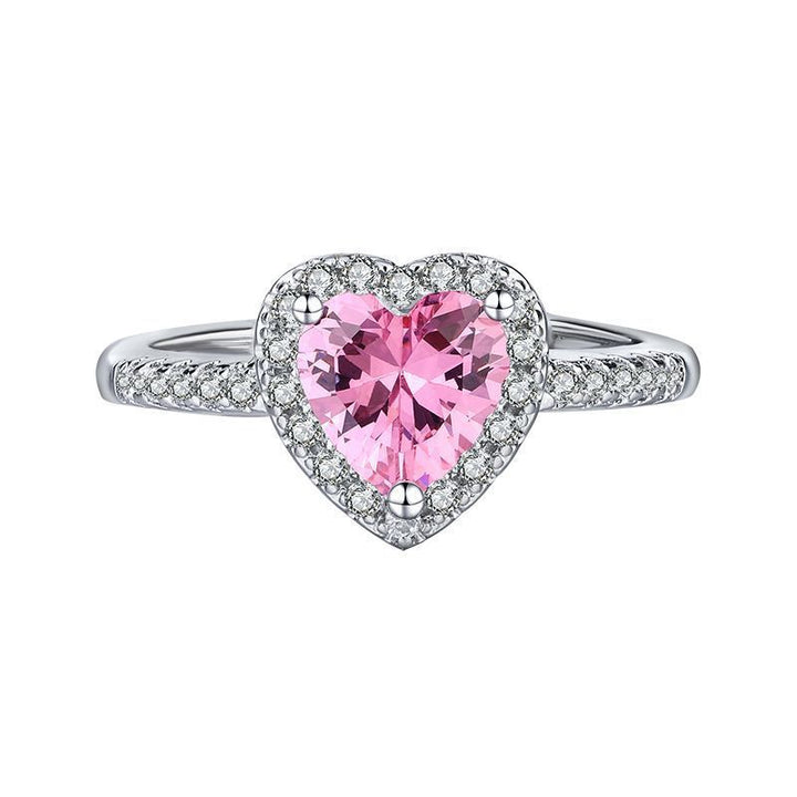 Kalsten | Diamond Love Peach Heart Ring