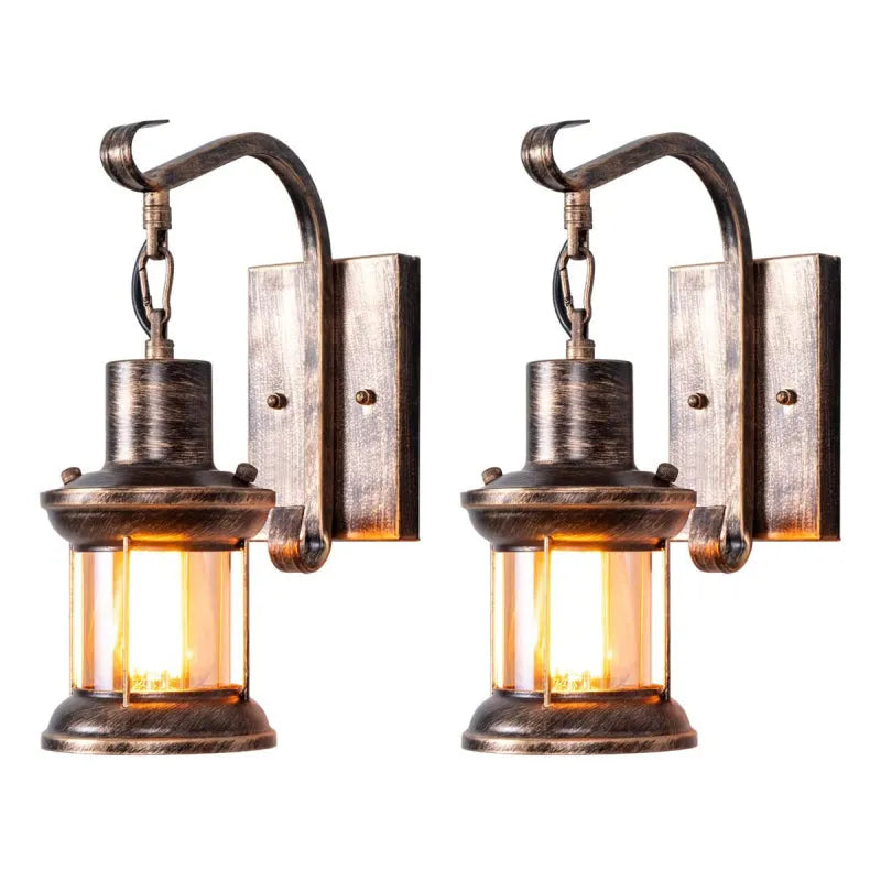 Vintage Glass Shade Wall Lamp Kalsten