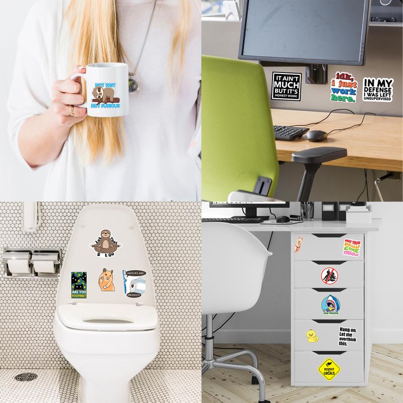 Kalsten | Set of 130 Funny Quote Stickers