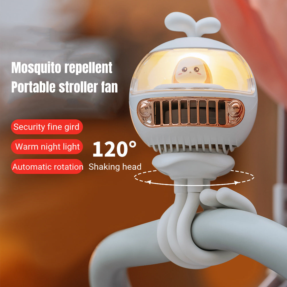 Cartoon Safety Bladeless Stroller Fan | Kalsten