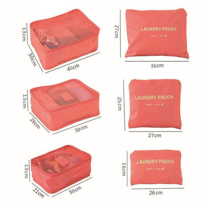 Skanto | 6-Piece Luggage Packing Cubes Travel Set