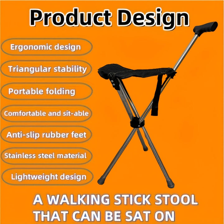 2-in-1 Walking Stick with Seat | Kalsten