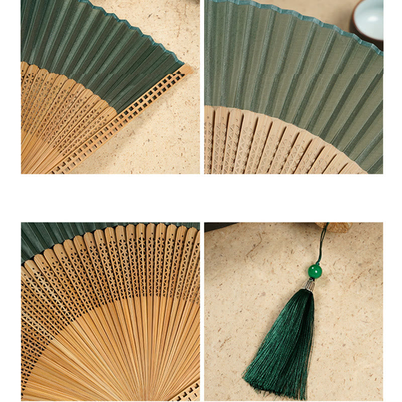 Kalsten | Hand fan made of bamboo silk