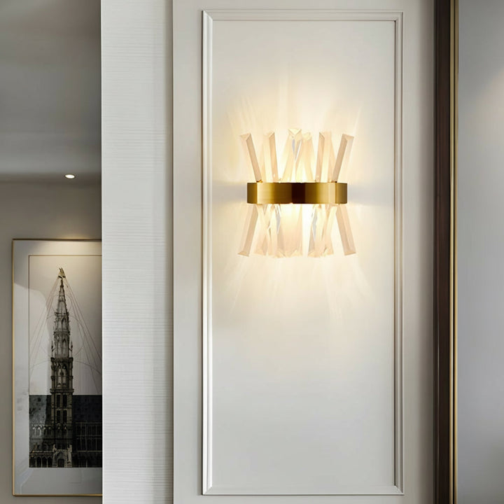 Crystal Wall Sconce Up Down Stainless Steel E14 30cm / 12in Modern Art Decor Light | Kalsten