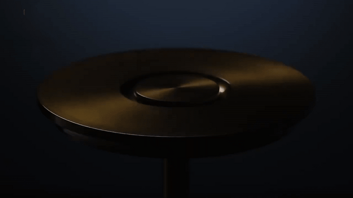Cordless Rechargeable Modern Aura Table Lamp with Touch Controls | Wireless LED Light for Modern Side Tables and Office Desks | Minimalist Table Lamp | Kalsten