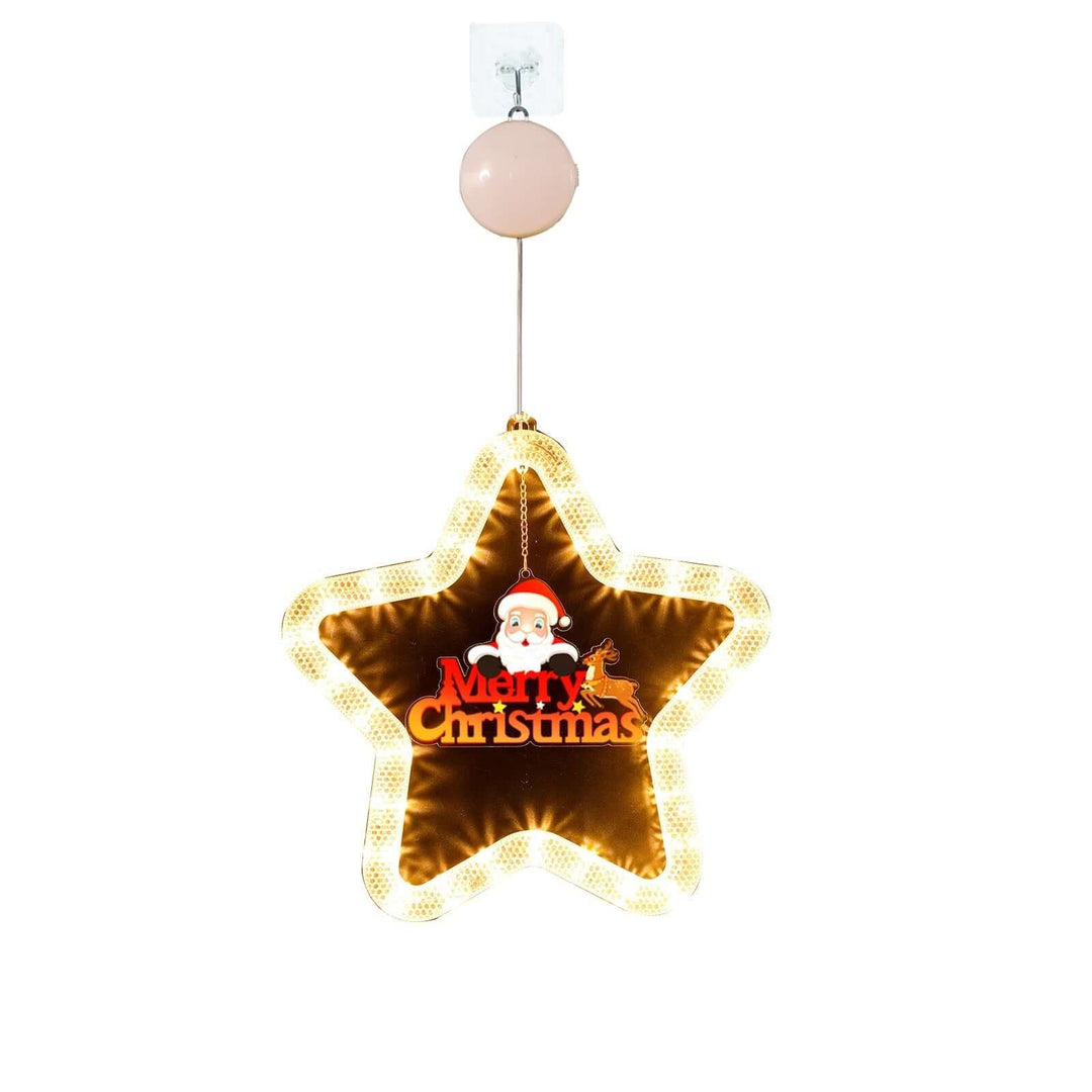 Christmas Pendant Decoration Christmas Atmosphere Led Lights Led Christmas Star Light Decoration For Window Door For Holiday | Kalsten