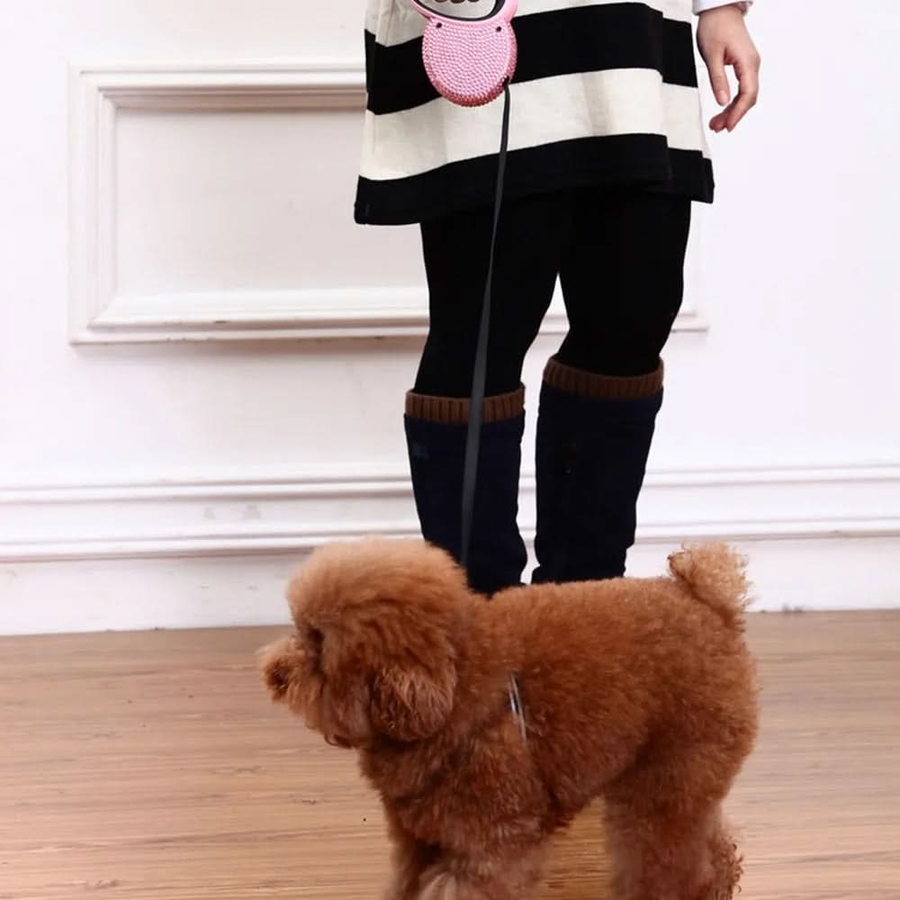 Kalsten | Luxury Retractable Leash with Rhinestones for Small Dogs & Cats