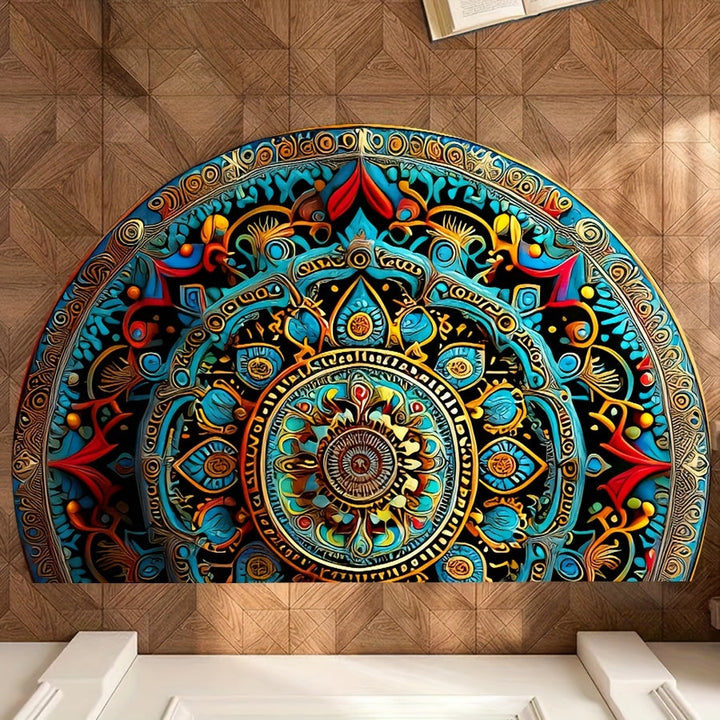 Half Moon Mandala Door Mat Kalsten