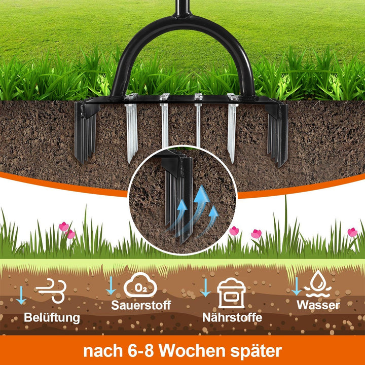 Lawn aerator aerifier verticutter for compacted soils | Kalsten