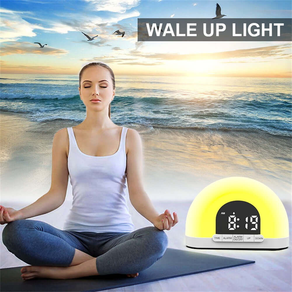 Wake-Up Light Simulated Sunrise Electronic Alarm Clock lamp | Kalsten