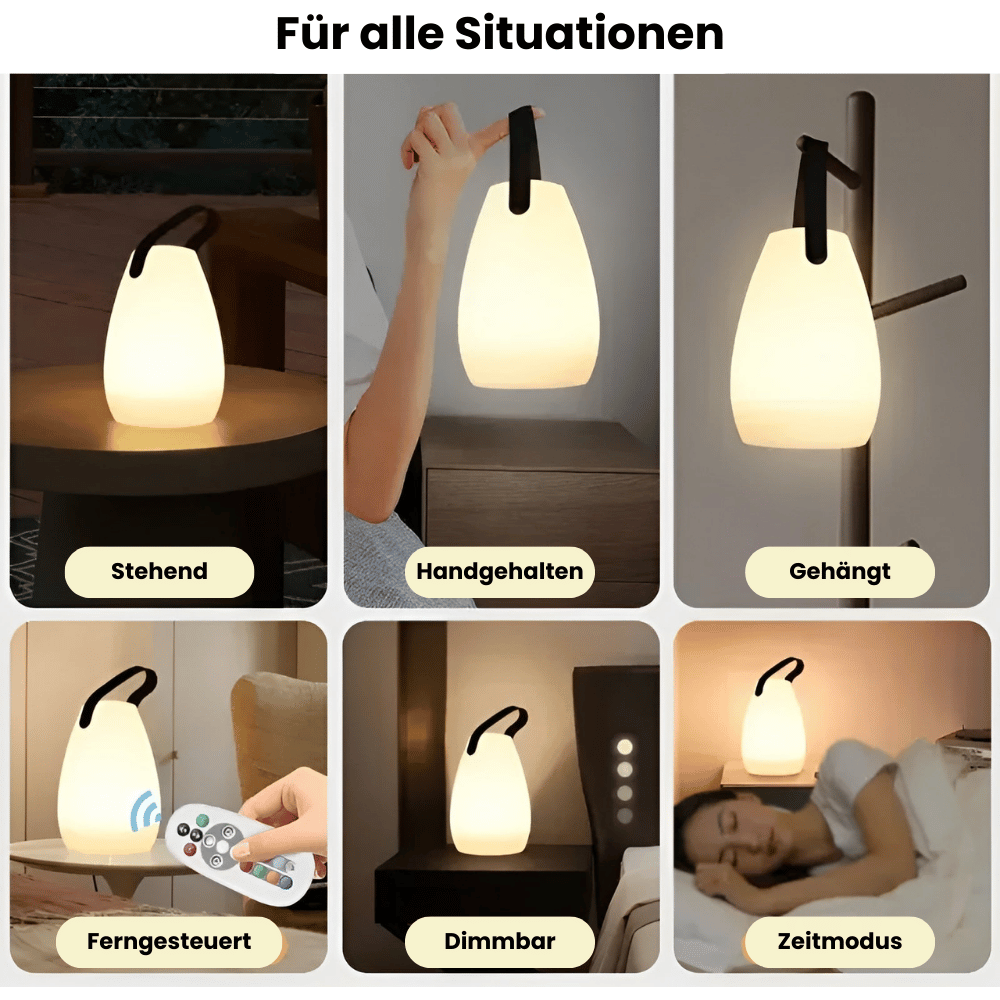 Wireless LED Table Lamp – Portable & Waterproof with Remote Control | For Garden, Balcony & Living Room | Kalsten