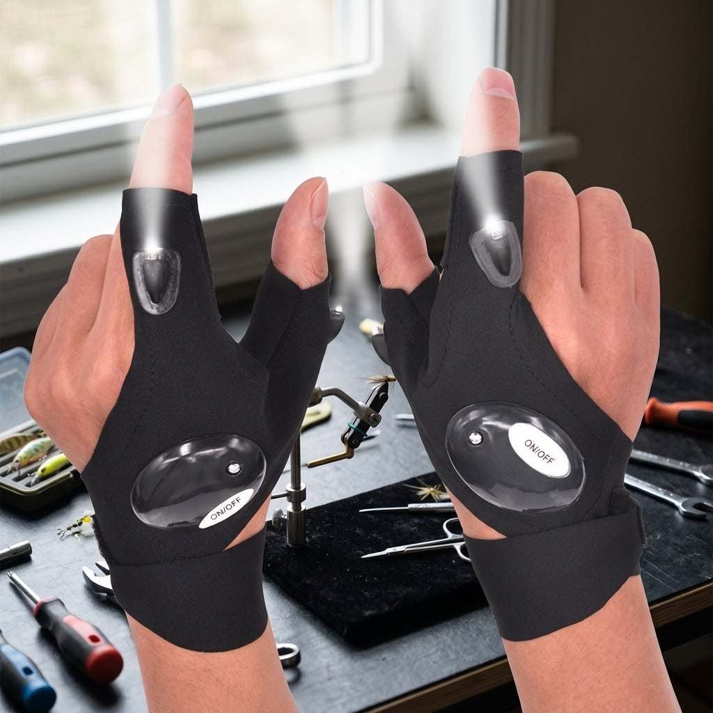 Fingerless Glove LED Flashlight | Kalsten