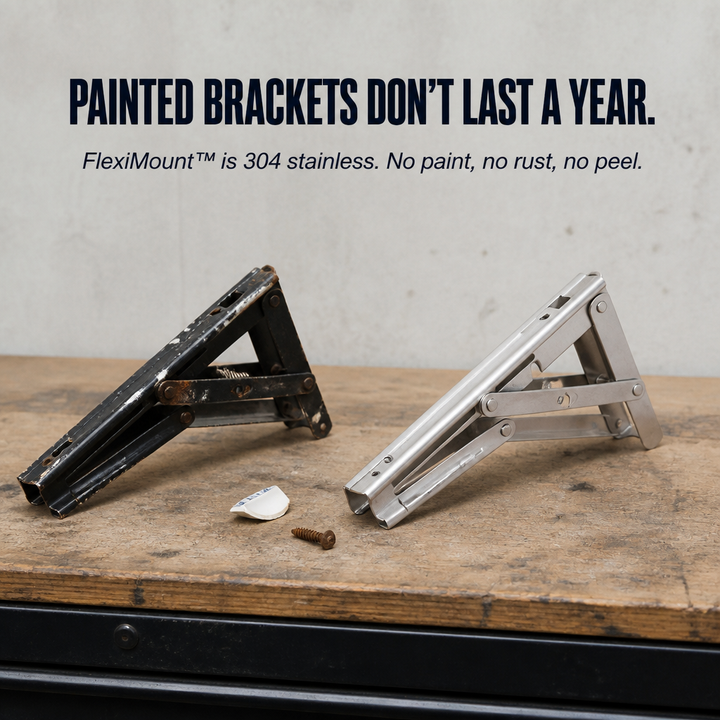 FlexiMount Folding Consoles made of Stainless Steel | Kalsten