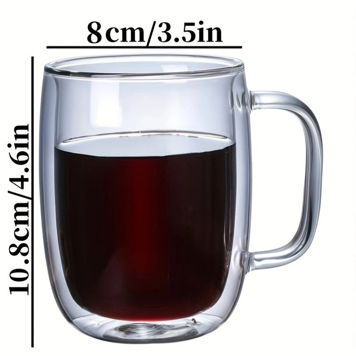 ThermoSip Double-Walled Glass Mug (Heat-Resistant)