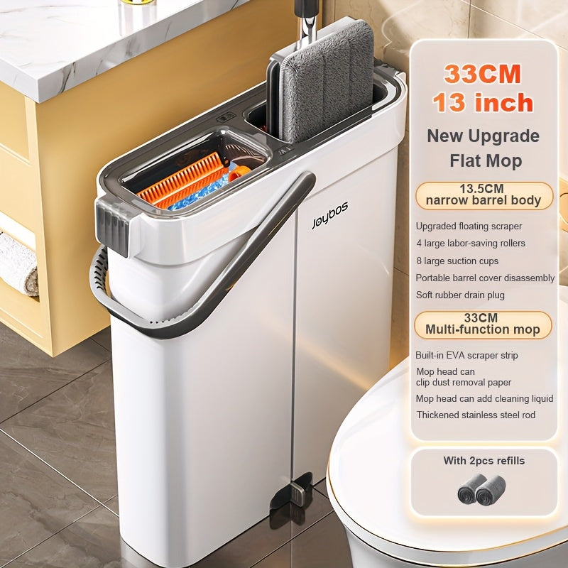 Flat mop set with bucket & wringing system | Kalsten