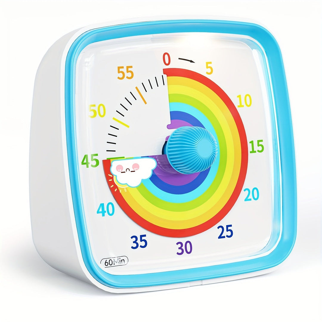Rainbow Time Management Timer – Visual 60-Minute Countdown Timer for Study, Work, and Home | Kalsten