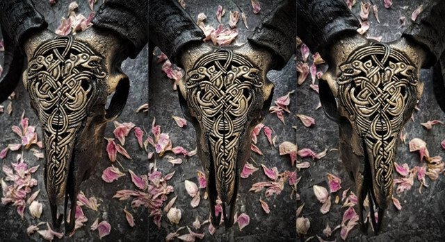 Kalsten | Carved Ram Skull