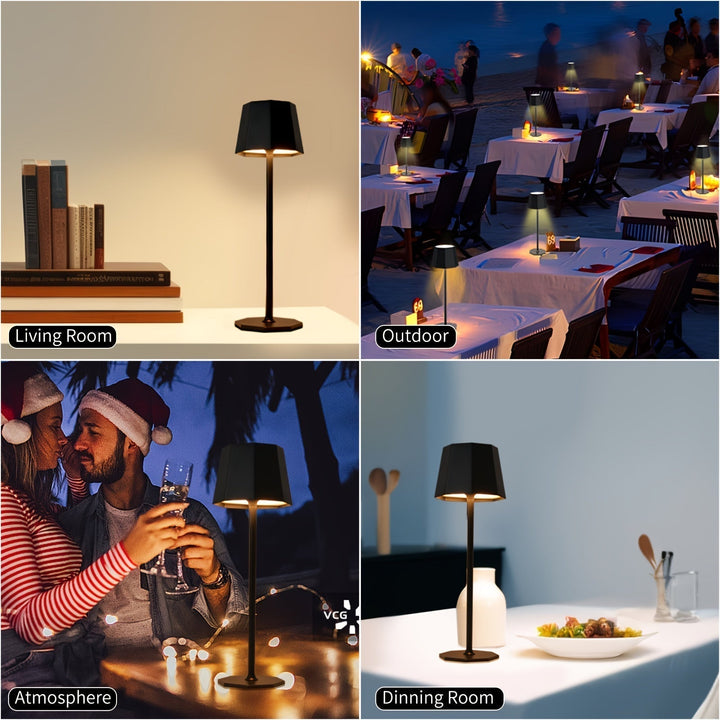 DuoGlow | Battery-Powered 2-Piece Set Cordless Table Lamp Kalsten