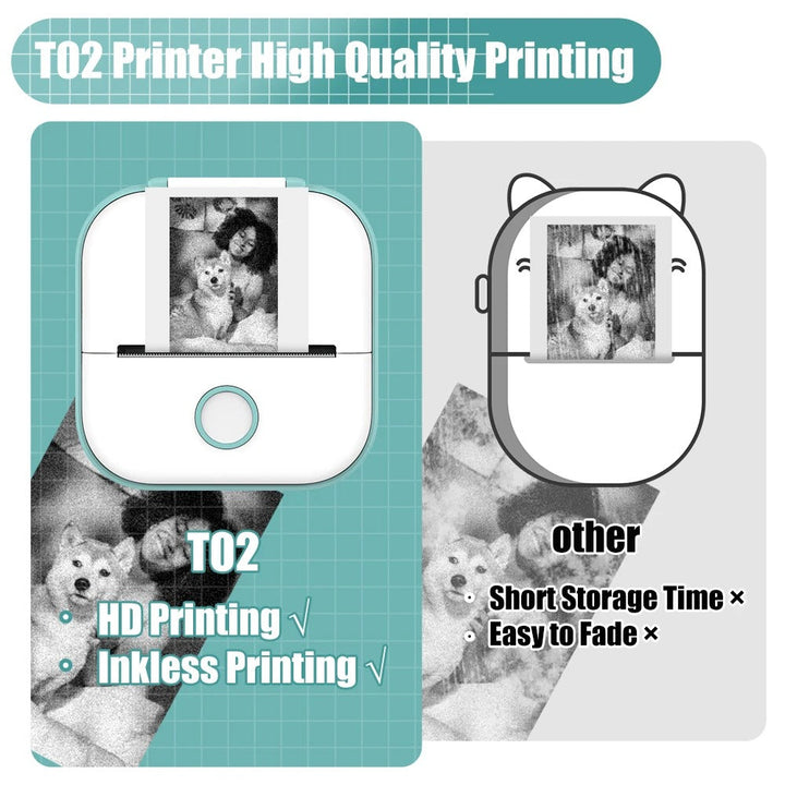 PocketPrint Mini – Portable Thermal Photo Printer Without Ink | Kalsten