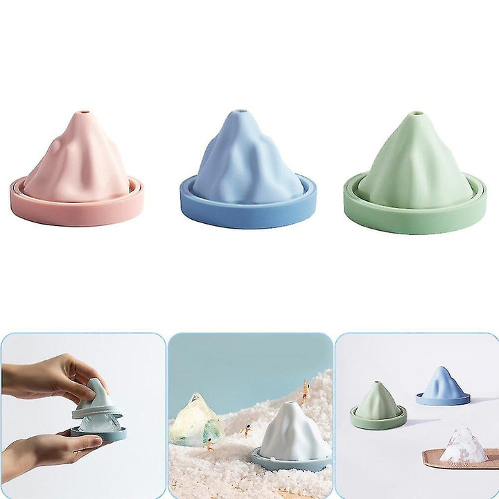 Reusable Silicone Snow Mountain Iceberg Ice Cube Mold with Lid | Kalsten