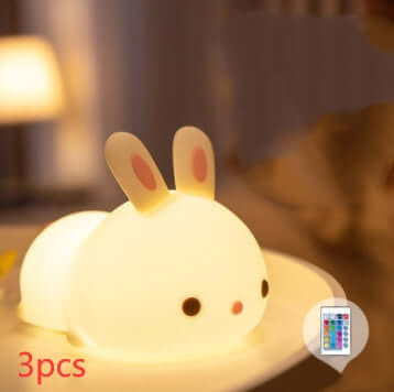 New Year'S Gift Rabbit Silicone Lamp Pat Feeding Creative Night Light Children'S Toys | Kalsten