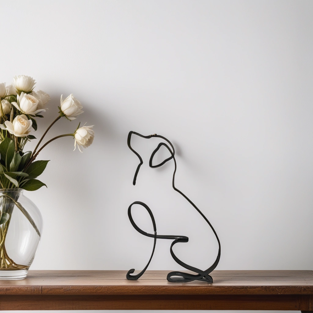 Kalsten | Artipaws Abstract Dog Sculpture | Modern Design | High-Quality Art Figure | For Shelf & Table
