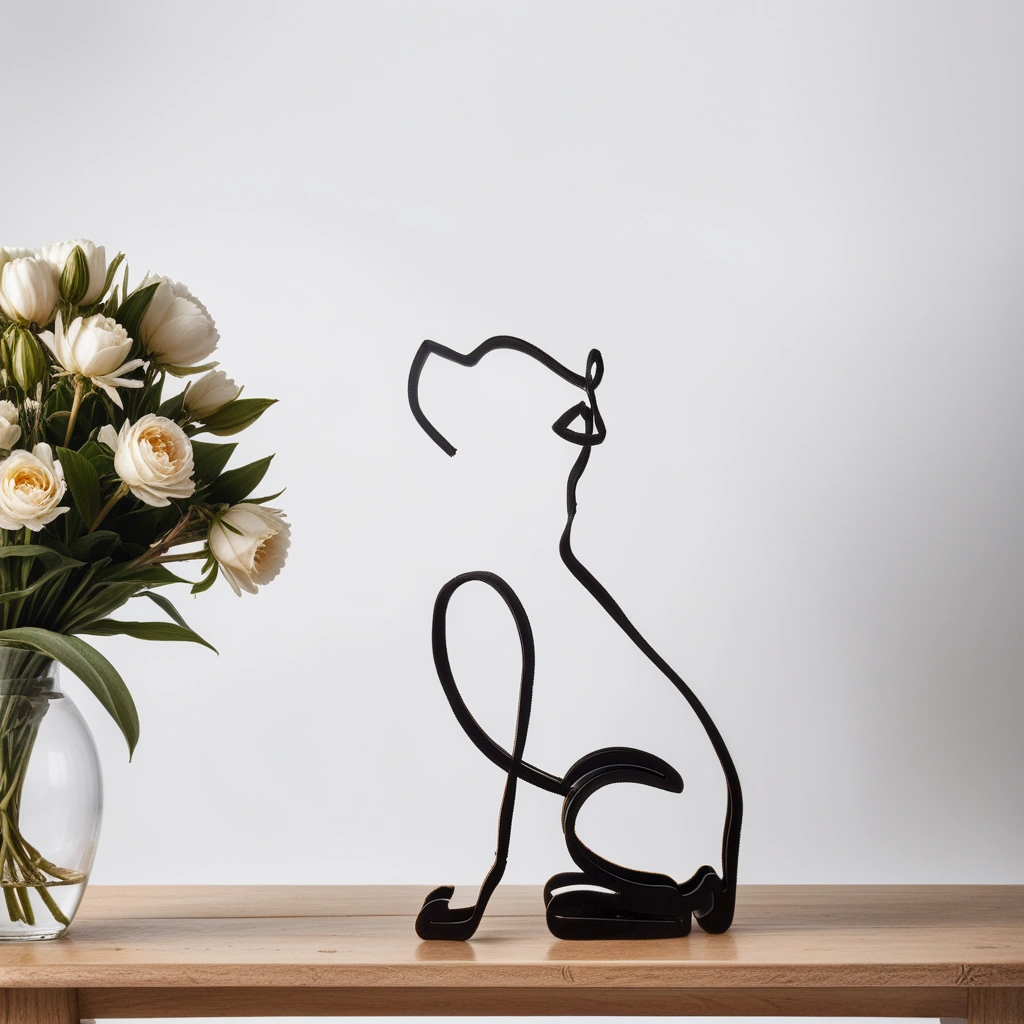 Kalsten | Artipaws Abstract Dog Sculpture | Modern Design | High-Quality Art Figure | For Shelf & Table