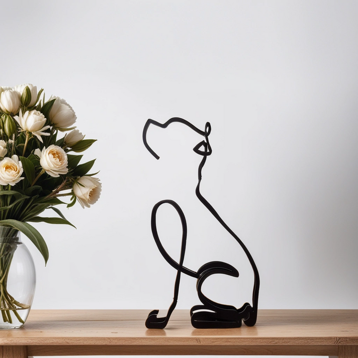 Kalsten | Artipaws Abstract Dog Sculpture | Modern Design | High-Quality Art Figure | For Shelf & Table